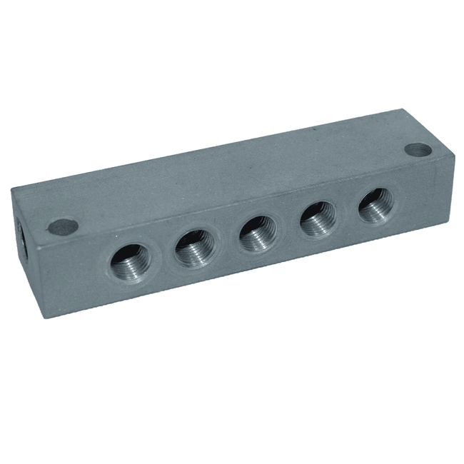 Barra De Ligação Para Distribuidor Linha Simples Entrada M10x1 Saídas M8x1 - 5 Vias