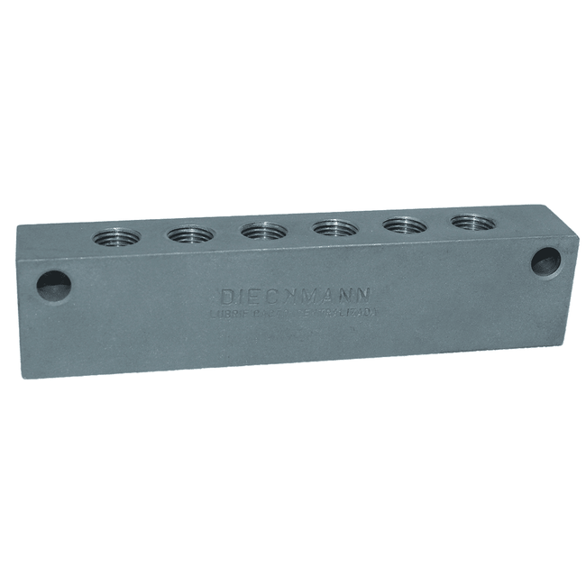 Barra De Ligação Para Distribuidor Linha Simples Entrada M10x1 Saídas M8x1 - 6 Saídas