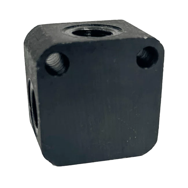 Bloco De Ancoragem T Aço Carbono - 1/4 BSP X 1/4 BSP X 1/4 BSP