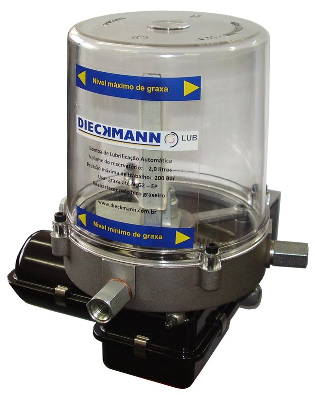 Bomba De Graxa BED-N-G Reservatorio 2,0 Kg 1 Elemento Bombeador 6mm Vazão 3,6 cc/min 24 VCC