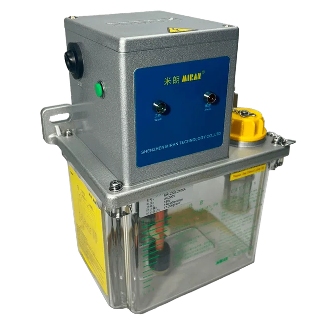 Bomba De Lubrificação Linha Simples Volumétrica MR-2202-210XA Reservatório 2,0 Litros Para Uso Com CLP 220v/60 Hz