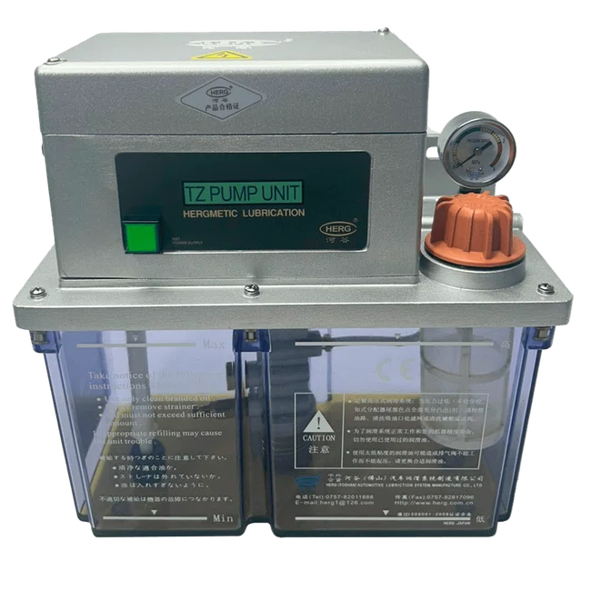 Bomba de Óleo Linha Simples TZ-3212-410X Comando Incorporado, 220v/60hz, Tanque 4,0 Litros