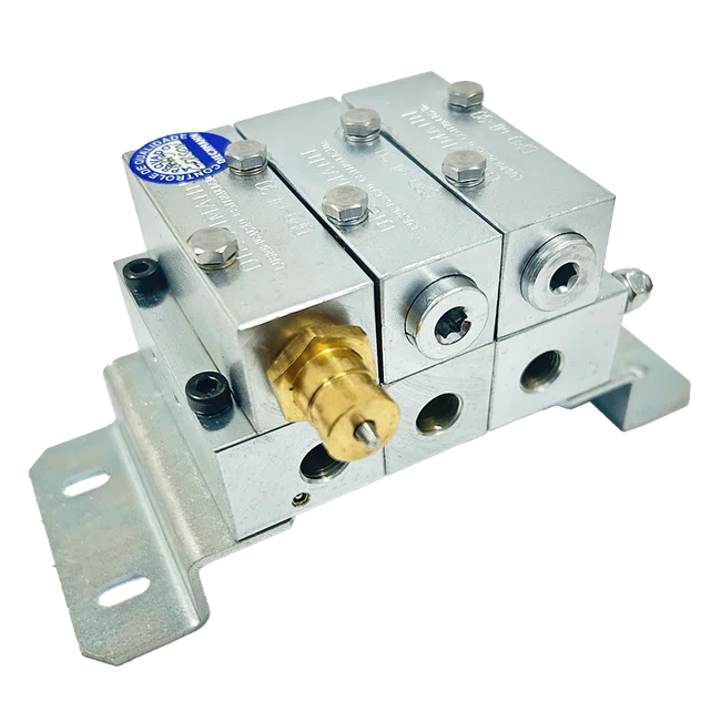 Distribuidor Progressivo Modular Dpd-Mi-3-Ic-30/30/30 - 6 Saídas Com Indicador De Ciclos
