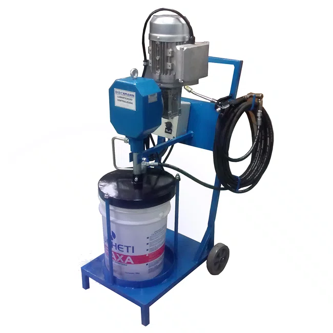 Bomba De Graxa TB20 - 419 CC/Min - 220 VCA Monofásico, Com Carrinho E Acessórios