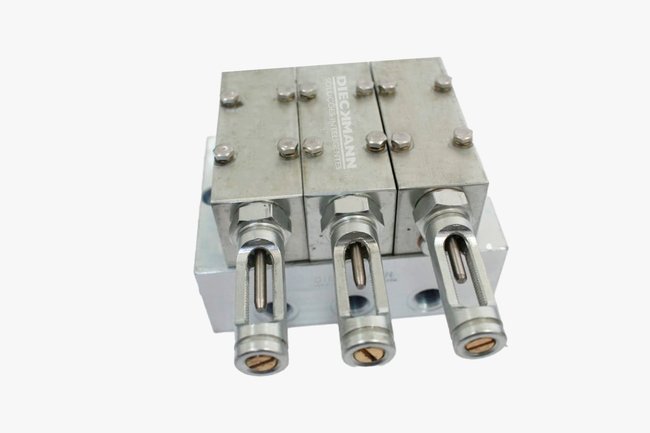 Distribuidor Linha Dupla DLD-MB-46-V-B Com 6 Saídas