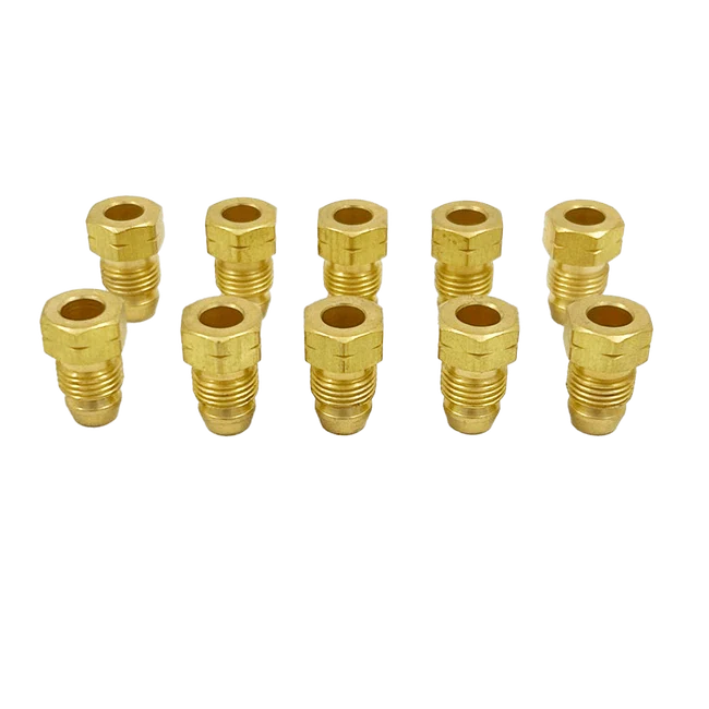 Flange Luva De Latão 6 X M10x1 - DIN 3862