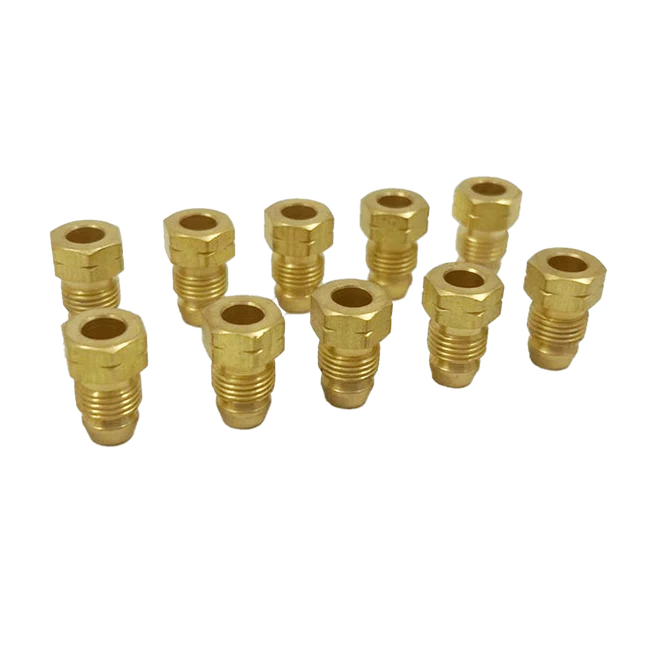 Flange Luva De Latão 6 X M10x1 - DIN 3862