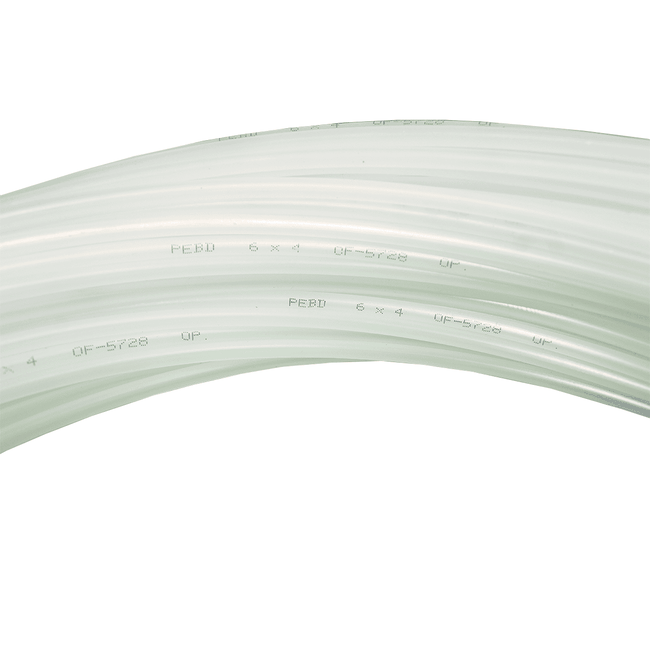 Tubo De Nylon 101 Tb - Diâmetro 4,0 X 2,4  X Parede 0,8 - Translucido Branco - 30m