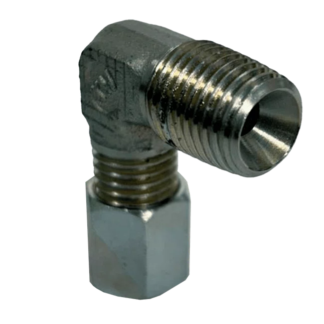 Joelho Macho De Aço JMA 8 x 3/8 NPT-L (Ermeto)