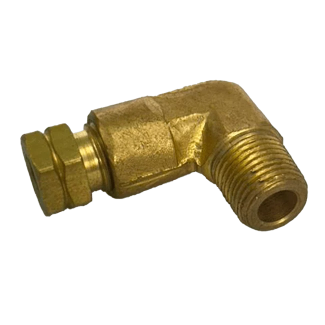 Joelho Macho De Latão 6 X 1/4 NPT - DIN 3862