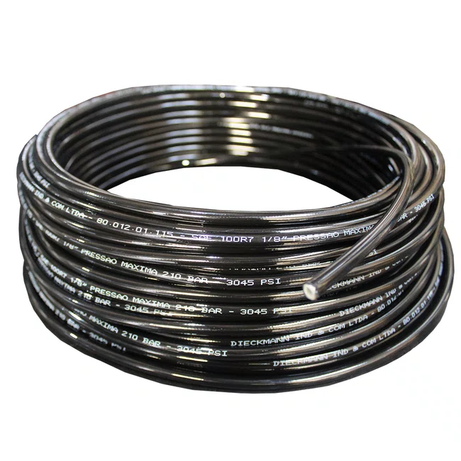 Mangueira Termoplastica Para Lubrificação SAE 100 R7 1/8 (3,18 MM)  EXT 8,0 MM 210 BAR - 1m