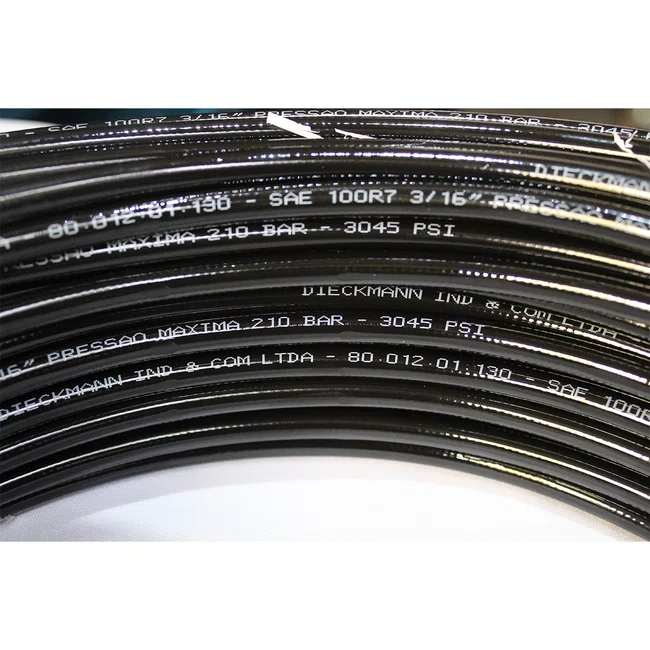 Mangueira Termoplastica Para Lubrificação SAE 100 R7 1/8 (3,18 MM)  EXT 8,0 MM 210 BAR - 1m