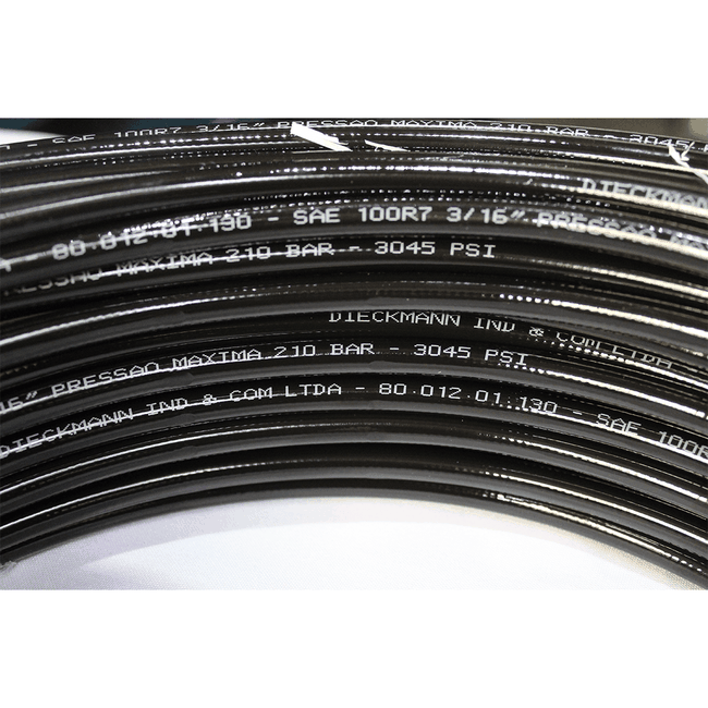 Mangueira Termoplástica Para Lubrificação SAE 100 R7 3/16 (4,7mm)  EXT 10,0mm 210 Bar - 40m