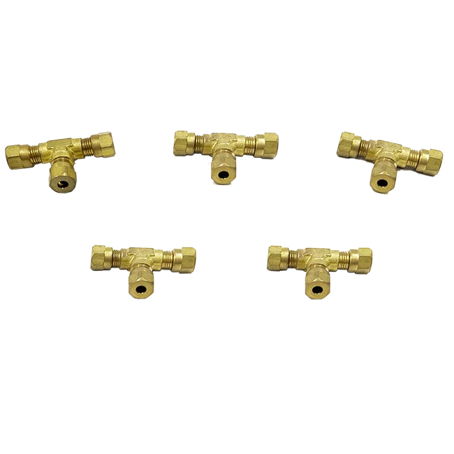 TEE Igual De Latão 10mm - DIN 3862