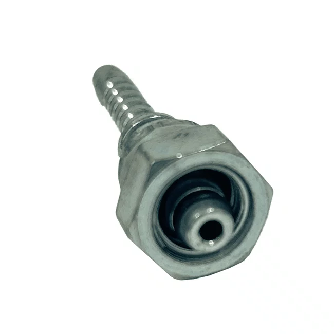 Terminal Prensável Reto DKO 10L - M16x1,5 - Para Mangueira 3/8" -  Aço Carbono
