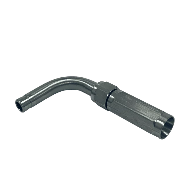 Terminal Reusável 90 Graus PL8 - Para Mangueira Termoplástica 3/16" - Inox