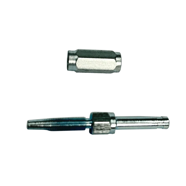 Terminal Reusável Reto PL6 - Para Mangueira Termoplástica 1/8" - Inox