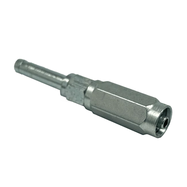 Terminal Reusável Reto PL8 - Para Mangueira Termoplástica 3/16" - Inox