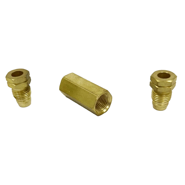 União Dupla Igual De Latão 6mm - DIN 3862