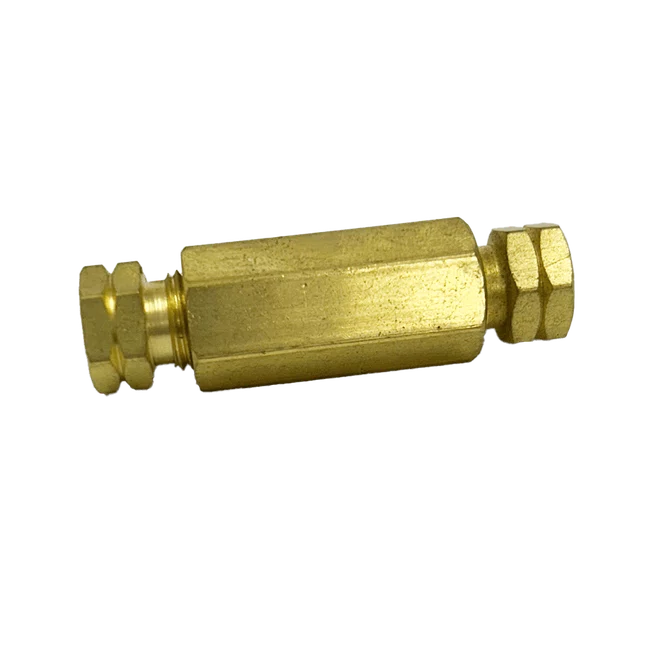 União Dupla Igual De Latão 6mm - DIN 3862
