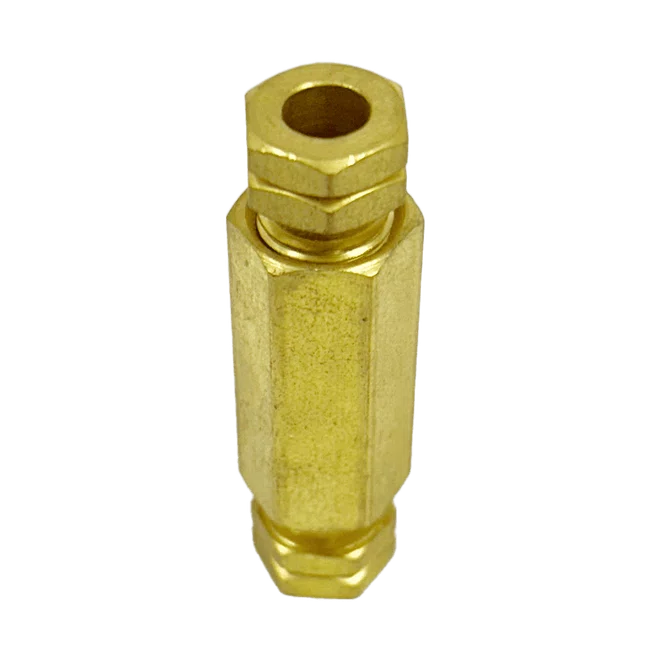 União Dupla Igual De Latão 6mm - DIN 3862