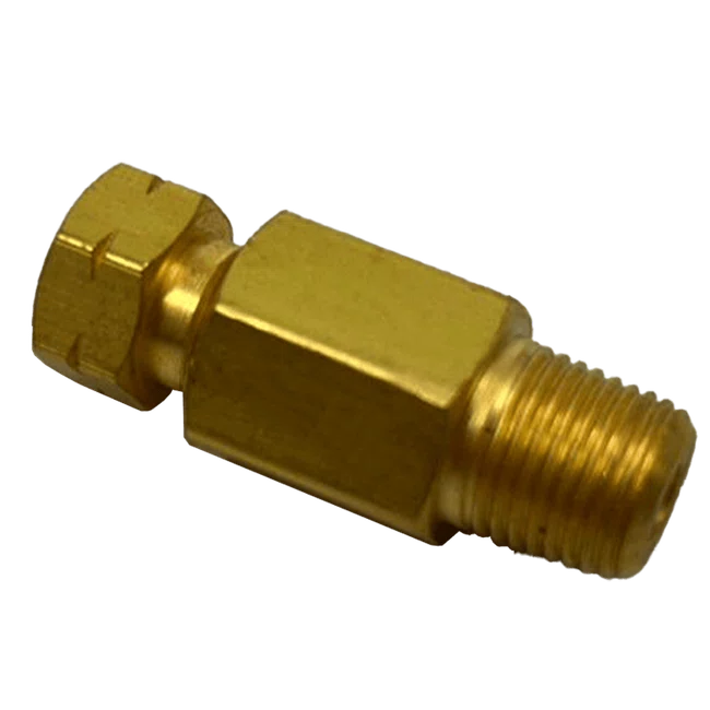 União Macho De Latão 4 X M6X1 - DIN 3862