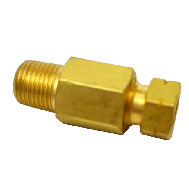 União Macho De Latão 6 X 1/8 BSP - DIN 3862