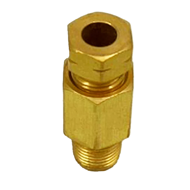 União Macho De Latão 6 X 1/8 BSP - DIN 3862