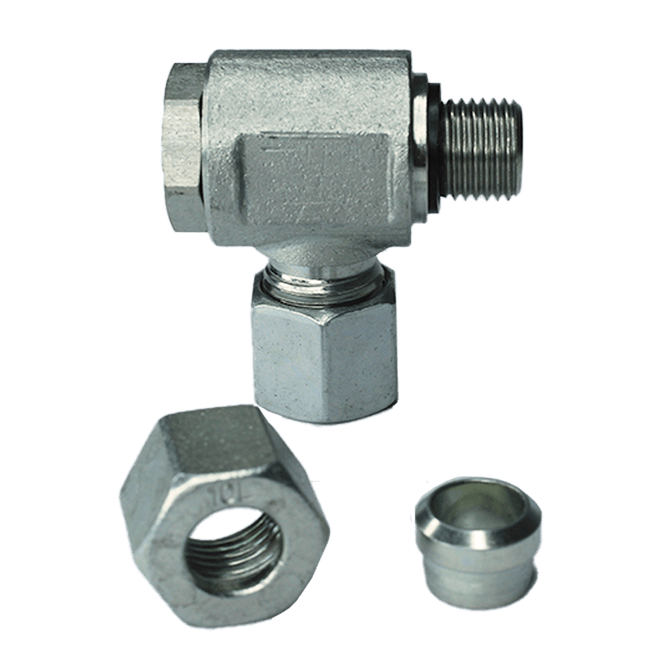 União Orientável De Aço UOA 12 x 3/8 BSP-L - Banjo (Ermeto)