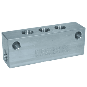 Barra De Ligação Para Distribuidor Linha Simples Entrada M10x1 Saídas M8x1 - 3 Vias