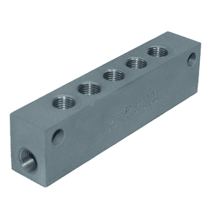 Barra De Ligação Para Distribuidor Linha Simples Entrada M10x1 Saídas M8x1 - 5 Vias