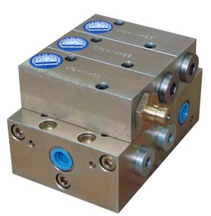 Distribuidor Progressivo Modular DPD-MA-3-IC-50/50/50 - 6 Saídas Com Indicador De Ciclos