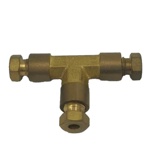 TEE Igual De Latão 6mm - DIN 3862