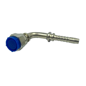 Terminal Prensável 90º DKO 08L - M14x1,5 - Para Mangueira 1/4" -  Aço Carbono