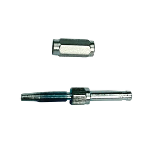 Terminal Reusável Reto PL8 - Para Mangueira Termoplástica 3/16" - Inox