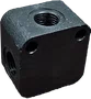 Bloco De Ancoragem T Aço Carbono - 1/4 BSP X 1/4 BSP X 1/4 BSP