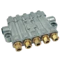 Distribuidor Linha Simples Volumétrico Com Pino De Inspeção RH-3510, 5 Saídas De 0,10cc Cada